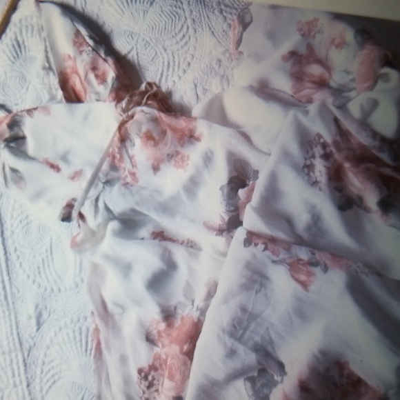 LULUS Elegantly Inclined MEDIUM Maxi Wrap Dress NWT NEW - Picture 6 of 9